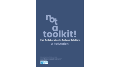 Coverpage of the EUNIC publication 'Not a toolkit!'. Design: D.epicentre