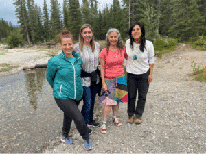 L to R: Anne-Catherine Lebeau, Marissa McHugh, Judi Pearl and Julia Matamoros at CCL Canada, August 2022.