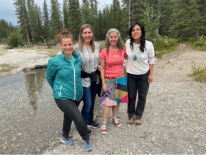 L to R: Anne-Catherine Lebeau, Marissa McHugh, Judi Pearl and Julia Matamoros at CCL Canada, August 2022. 